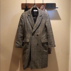 Houndstooth blazer jacket